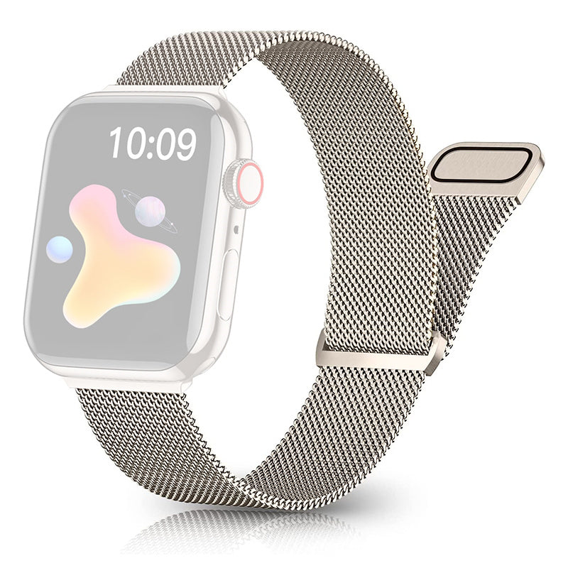 For Apple Watch Series 9 8 7 41mm 6 5 4 SE (2023) SE(2022) SE 40mm 3 2 1 38mm Magnetic Milanese Loop Watch Band Stainless Steel Mesh Strap Replacement For Apple Watch Series 9 8 7 41mm 6 5 4 SE (2023) SE(2022) SE 40mm 3 2 1 38mm Magnetic Milanese Loop Watch Band Stainless Steel Mesh Strap Replacement